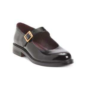 FRANCO SARTO Black Melfi Mary Jane Flats